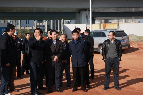 副市長(cháng)宋鈾一行調研我司昌南大道、洪都大道快速路改造項目